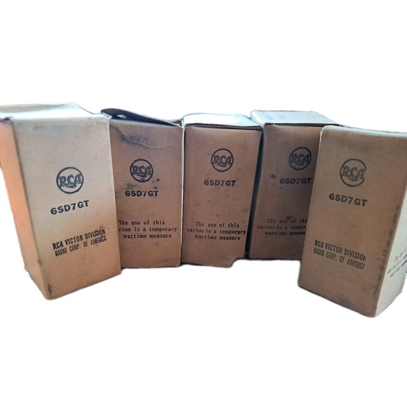 Vintage RCA Wartime Box 6SD7GT6SD7GT NOS RCA Tube CV865LOT of 5!